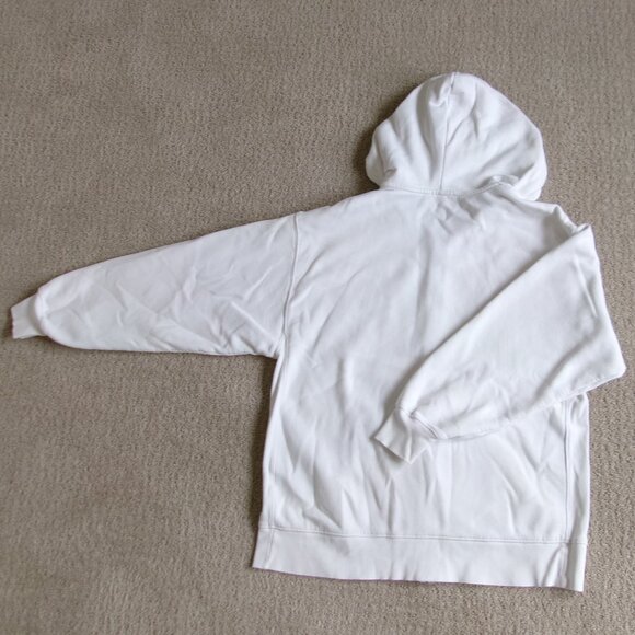 aritzia tna cozyaf fleece white boyfriend zip up hoodie - Picture 2 of 5